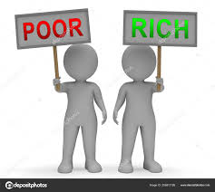 Rich Vs Poor Wealth Signs Meaning Well ...