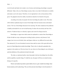 How To Write A Tok Essay