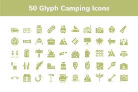 Download Camping Icons Graphic By Icon Stale Creative Fabrica PSD Mockup Templates