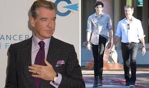 Paris brosnan grew up in california, usa. Pierce Brosnan S Son Dylan Towers Over The James Bond Star Celebrity News Showbiz Tv Express Co Uk