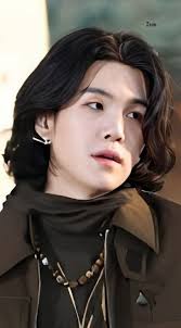 Suga with long hair is the best 💜 ￼ Suga
