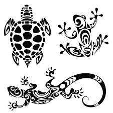 Black And White Frog Tattoo Designs Tribal Designs Turtle Frog Lizard Lizard Tattoo Tribal Tattoo Designs Pattern Tattoo