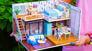 5 Diy Miniature Doll House Rooms 3 Youtube Mini Doll House Cardboard House Doll House