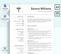 Your registered nurse resume is an advertisement for yourself. Ms Word And Google Docs Resume Template For Registered Nurse Medical And Pharmacy Cv With Microsoft Word Resume Template Nursing Resume Template Google Resume