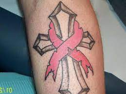 A cross tattoo looks even better when teamed up with a heart touching cancer ribbon tattoo. 70 Best Cancer Tattoos