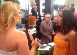 It's like the trivia that plays before the movie starts at the theater, but waaaaaaay longer. Scandal S Kerry Washington Successfully Answers Jen Garcia S Tv Trivia Quiz Questions On The Emmys Red Carpet 8 25 14 P The Emmys Emmys Red Carpet Emmy Awards