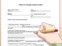 How to get a legal name change. 4 Ways To Change Your Name In South Carolina Wikihow