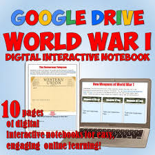 World War 1 Google Drive Interactive Notebook For Distance Learning Interactive Notebooks Social Studies Notebook Teaching History