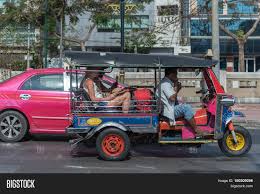 The vast majority have three wheels; Thailand Tuk Tuk Taxi Image Photo Free Trial Bigstock
