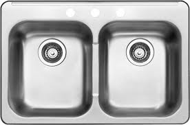 blanco 8 in. double bowl stainless stee