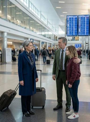 Husband's secret revealed at airport