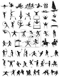 Nur wenige sportarten können eine weltweite bedeutung vorweisen. Icon Design Fur Viele Sportarten Fototapete Fototapeten Synchron Schwimmen Leichtathletik Triathlon Myloview De