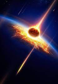 earth in a meteor shower art print by johan swanepoel space art meteor shower space artwork