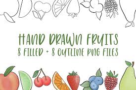 All vectors pngs logos icons editables. Hand Drawn Fruit Illustrations Graphic By Jordynalisondesigns Creative Fabrica