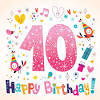 Invitation fille 10 ans / l'invitation anniversaire 10 ans pour un anniversaire réussi !. 3