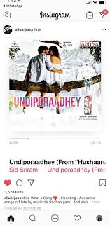 Watch & enjoy undiporaadhey lyrical song from telugu movie hushaaru(celebration of bad behaviour). Undiporaadhey Hashtag On Twitter