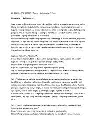 Pdf El Filibusterismo Script Kabanata 1 20 Kabanata 1 Sa Kubyerta Katherine Joy Mariscal Academia Edu