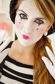 Halloween Last Minute Homemade Mime Costume Karneval Schminken Clown Schminke Halloween Verkleidung