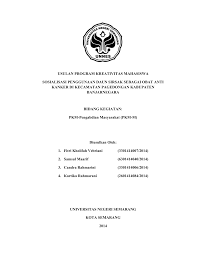 Usulan Program Kreativitas Mahasiswa Sosialisasi