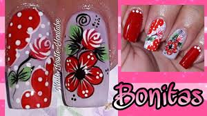 3 decoración de uñas mariposas/diseños de uñas mariposas/uñas decoradas con mariposa. Decoracion De Unas En Rojo Diseno De Unas Flor Y Rosas Youtube