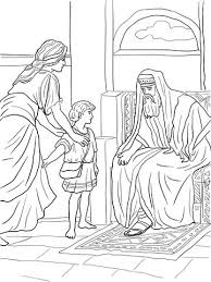 Hannah Brought Samuel To Eli Coloring Page Free Printable Coloring Pages Bible Coloring Pages Hannah Bible Bible Coloring