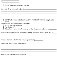 Operational Pharmacy Note Template Download Scientific