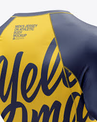 Download Men S Long Sleeve Jersey On Athletic Body Mockup In Apparel Mockups On Yellow Images Object Mockups