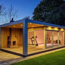 Outdoor Detached Gym Shippingcontainerinspiration Shippingcontainersales Shipshapeselfstorage Selfstorage Garde Garden Cabins Garden Room Backyard Office