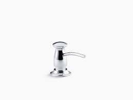 Traditional design soap/lotion dispenser in vibrant stainless. K 1893 C Soap Lotion Dispenser With Transitional Design Kohler