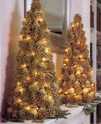Lighted Pinecone Trees Pine Cone Christmas Tree Cone Christmas Trees Pine Cone Decorations