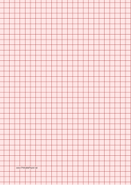 Printable Graph Paper Light Red Three Quarter Inch Grid A4