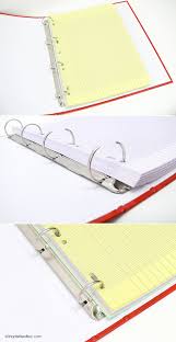 Clairefontaine 4 Ring Binder For Loose Leaf A4 Size Paper Loose Leaf Paper 4 Ring Binder Ring Binder