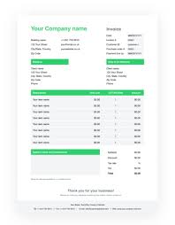 invoice template for word free download wise