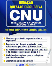 APOSTILA COMPLETA REDAÇÃO E QUESTÃO DISCURSIVA CNU BLOCOS 1 AO 8