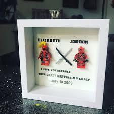 Deadpool Lady Deadpool Anniversary Gift Your Crazy Matches My Crazy Anniversary Gift Wedding Gift Deadpool By Upcycle Anniversary Gifts Lego Frame Gifts