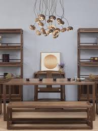 Flower Wooden Chandelier Light Fixture Aurorae