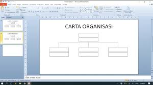 Cara Mudah Buat Carta Organisasi Microsoft Power Point 2010 Youtube