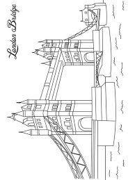 The map and the flag of england westminster abbey Tower Bridge London Coloring Page 1001coloring Com
