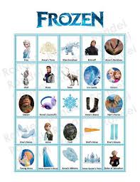 Frozen Bing0 Game Jpg 570 738 Pixels Disney Frozen Party Frozen Themed Birthday Party Frozen Theme Party