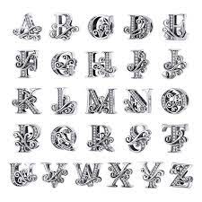 100pcs bronze alloy alphabet charms pendants letter beads for jewelry making. Wostu Fashion 26 Letters Charms Original 925 Sterling Silver Letter Alphabet Charm Bead For Bracelet Necklace Diy Jewelry Making Birthday Gift Wish