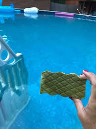I Throw One Of These In The Skimmer Basket And Holla Bing Holla Boom The Cloudiness Left And My Sponge Looks Like This In 2020 Pool Cleaning Tips Pool Cleaning Diy Pool