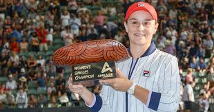 Ashleigh barty plays a backhand return to petra kvitova. Tennis Ashleigh Barty Andrey Rublev Secure Titles At Adelaide International With Comfortable Wins