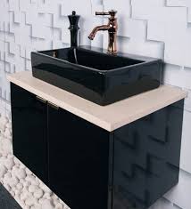 In modern bathroom design, stainless steel is often used to reinforce a clean, minimal design spirit. Buy Stainless Steel Bathroom Vanity In Black With Counter Top Wash Basin By Tusker Online Vanities Bath Discontinued Pepperfry Product