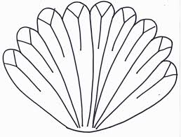 Turkey Feather Coloring Page Turkey Feathers Feather Template Turkey Coloring Pages