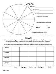 Elements Of Art And Principles Of Design Worksheet Bundle By Art And Daisies