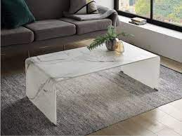 Bodendesign, um eine marmorisierte optik auf elastischen fußböden zu. Couchtisch Aus Sicherheitsglas In Marmoroptik Ernesto