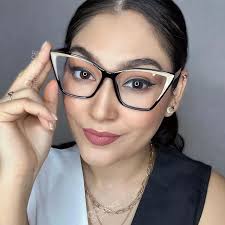 R56652 Tr90 Acetate Legs Cat Eye Reading Glasses +1.00 +2.00 +3.00 Fashion  Two Color Splicing Large Size Presbyopic Eyewear