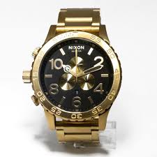 8276825 nixon's chromacoat bezel (all white/silver and matte black/industrial green styles only): Mens A083 510 00 Gold Black Dial Nixon 51 30 Watch Nixon Watch 052565004146 Fash Brands