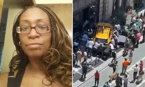 PIC: Ohio tourist, 48, lost her leg when a New York City cab jumped curb  and plowed into crowd