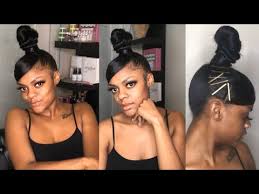 Submitted 8 hours ago by bufordteejustice. Swoop Top Knot Bun Using Weave Kasiamae Beauty Youtube